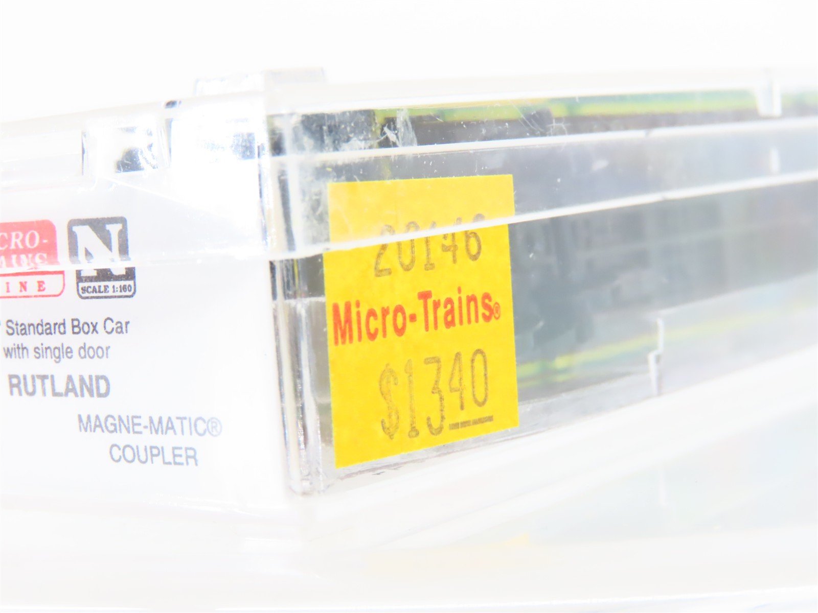 N Micro-Trains MTL 20146 RUT Rutland Green Mountain Gateway 40' Box Car #103