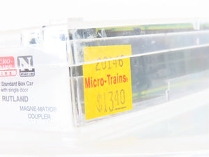N Micro-Trains MTL 20146 RUT Rutland Green Mountain Gateway 40' Box Car #103