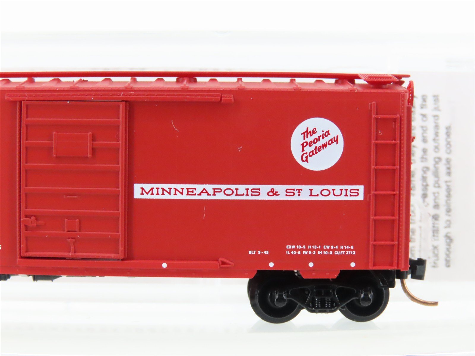 N Scale Micro-Trains MTL 20860 M.StL Minneapolis & St Louis 40' Box Car #54154