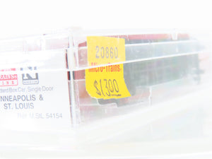N Scale Micro-Trains MTL 20860 M.StL Minneapolis & St Louis 40' Box Car #54154