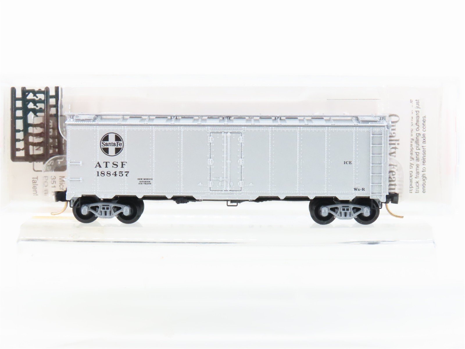 N Scale Micro-Trains MTL 59030 ATSF Santa Fe 40' Steel Side Ice Reefer #188457
