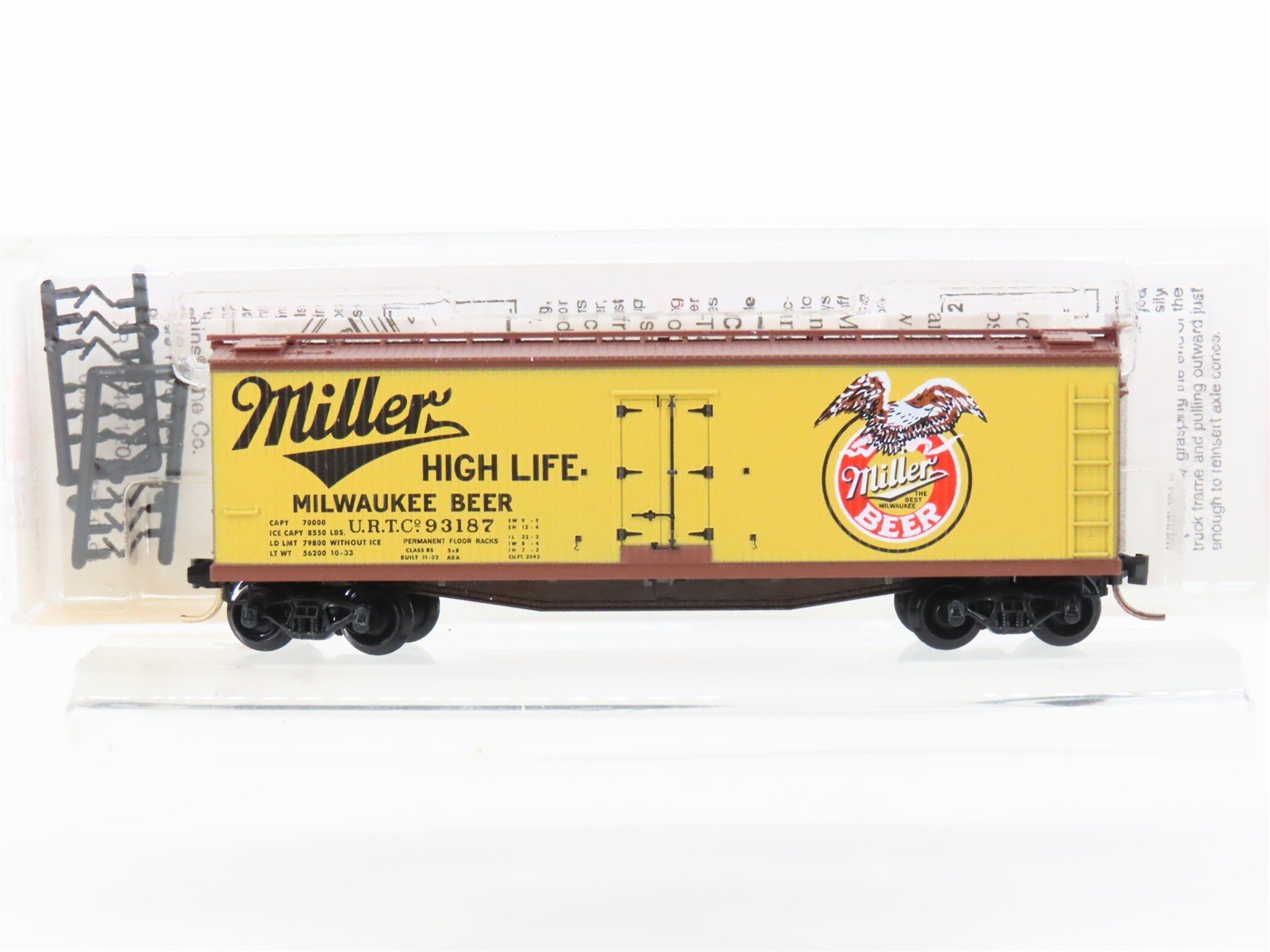 N Scale Micro-Trains MTL 49410 URTC Miller High Life Beer 40' Reefer #93187