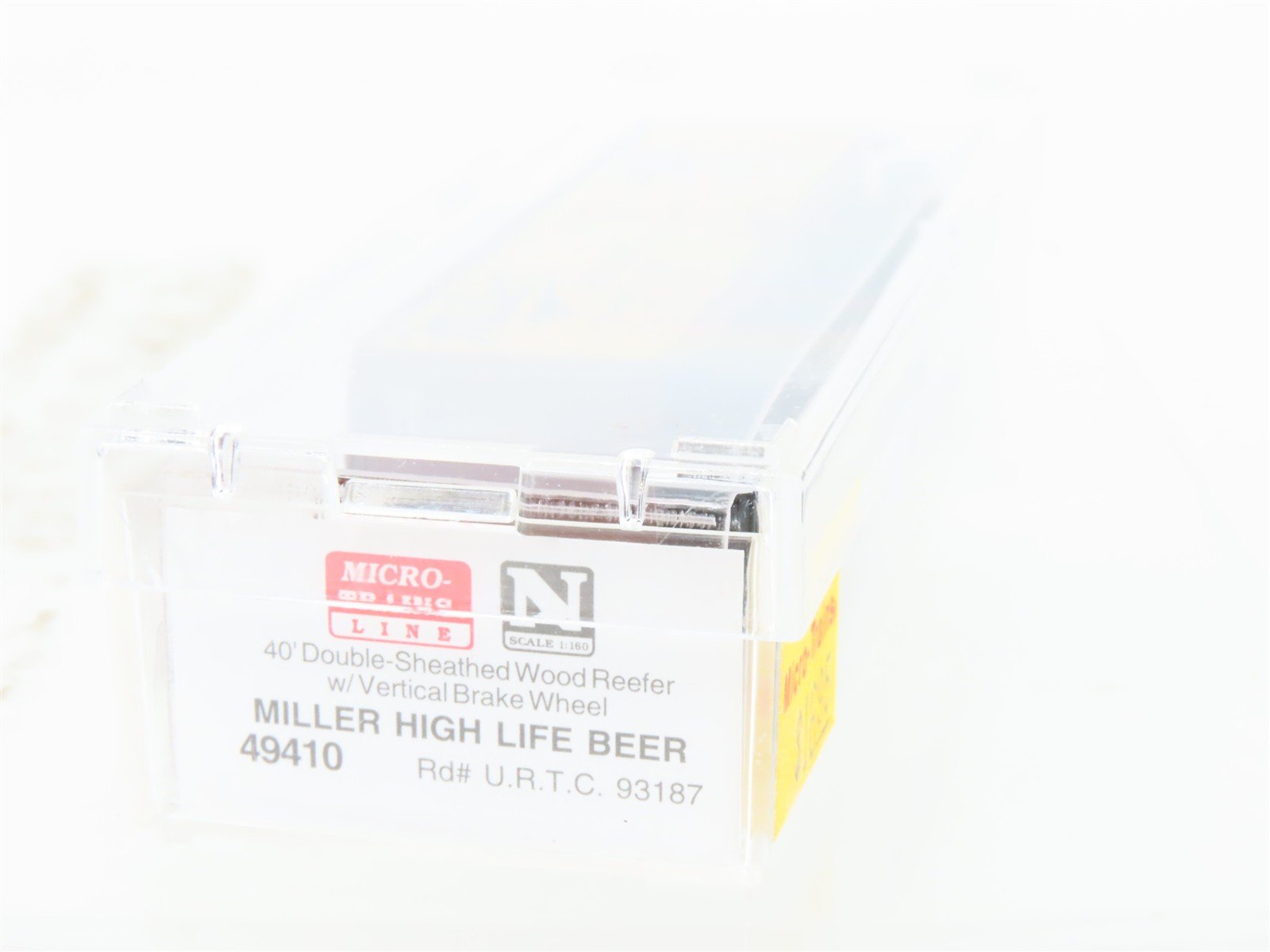 N Scale Micro-Trains MTL 49410 URTC Miller High Life Beer 40' Reefer #93187