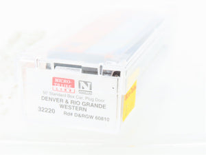 N Scale Micro-Trains MTL 32220 D&RGW Rio Grande 50' Plug Door Box Car #60810