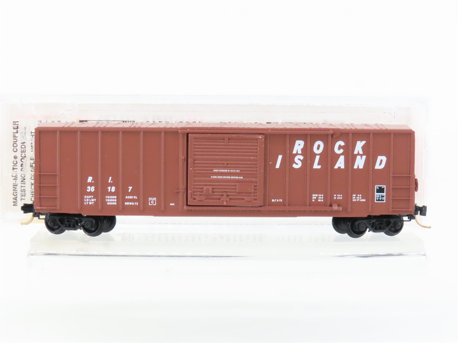 N Scale Micro-Trains MTL 25430 RI Rock Island 40' Single Door Box Car #36187