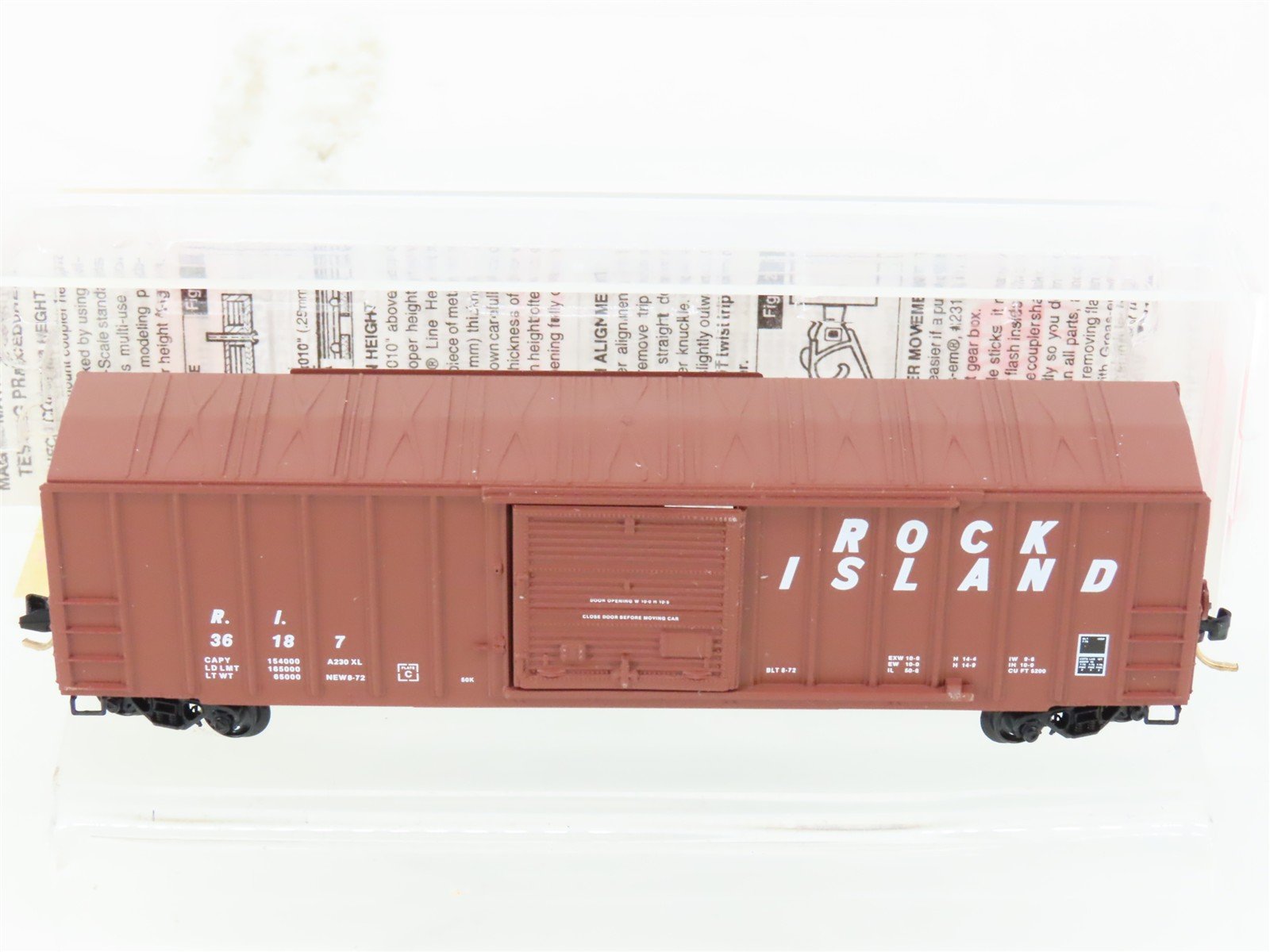 N Scale Micro-Trains MTL 25430 RI Rock Island 40' Single Door Box Car #36187