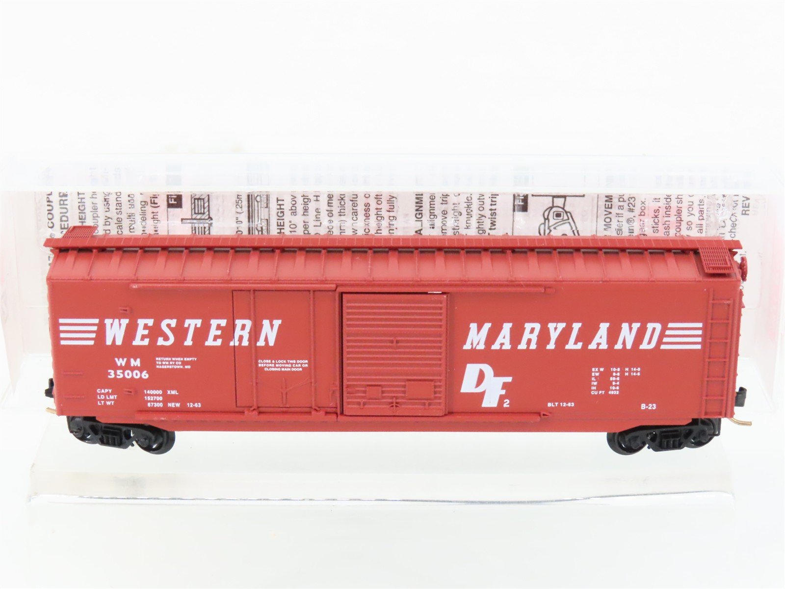 N Scale Micro-Trains MTL 33070 WM Western Maryland Railroad 50' Box Car #35006