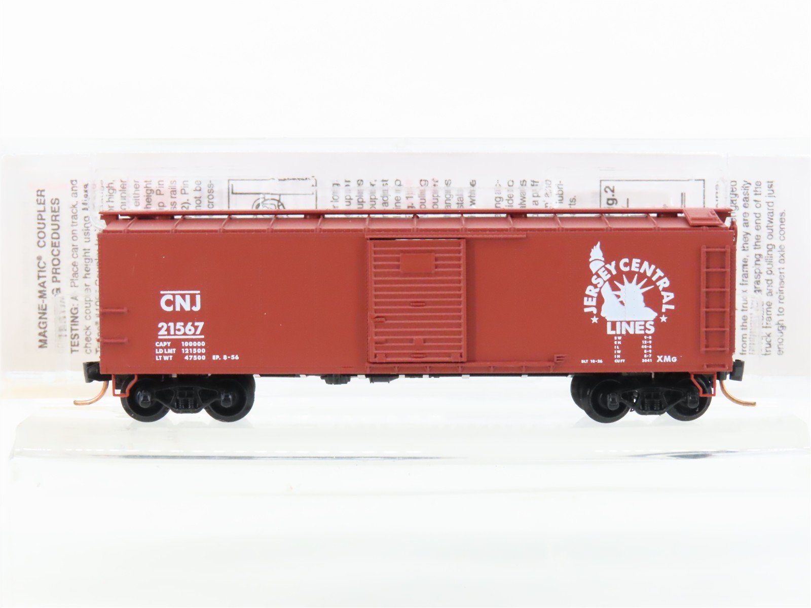 N Micro-Trains MTL 120020 CNJ Jersey Central 40' Single Door Box Car #21567