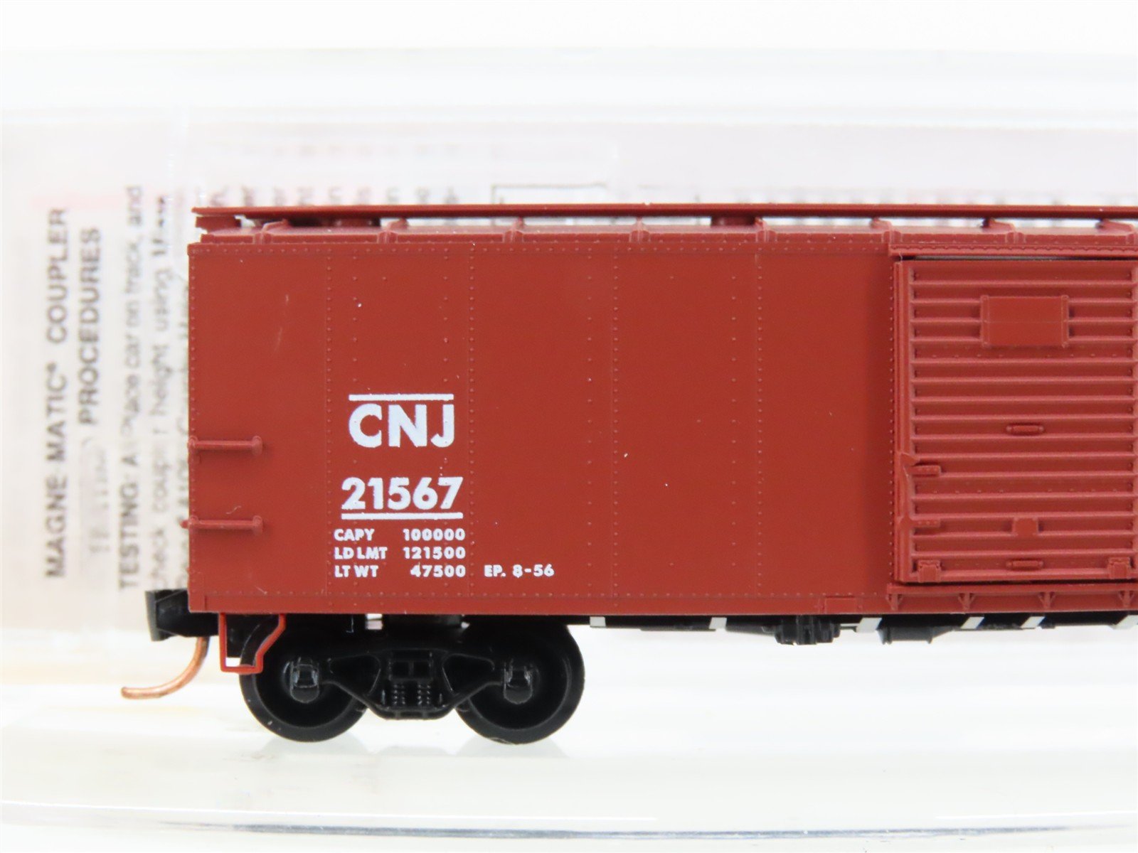 N Micro-Trains MTL 120020 CNJ Jersey Central 40' Single Door Box Car #21567