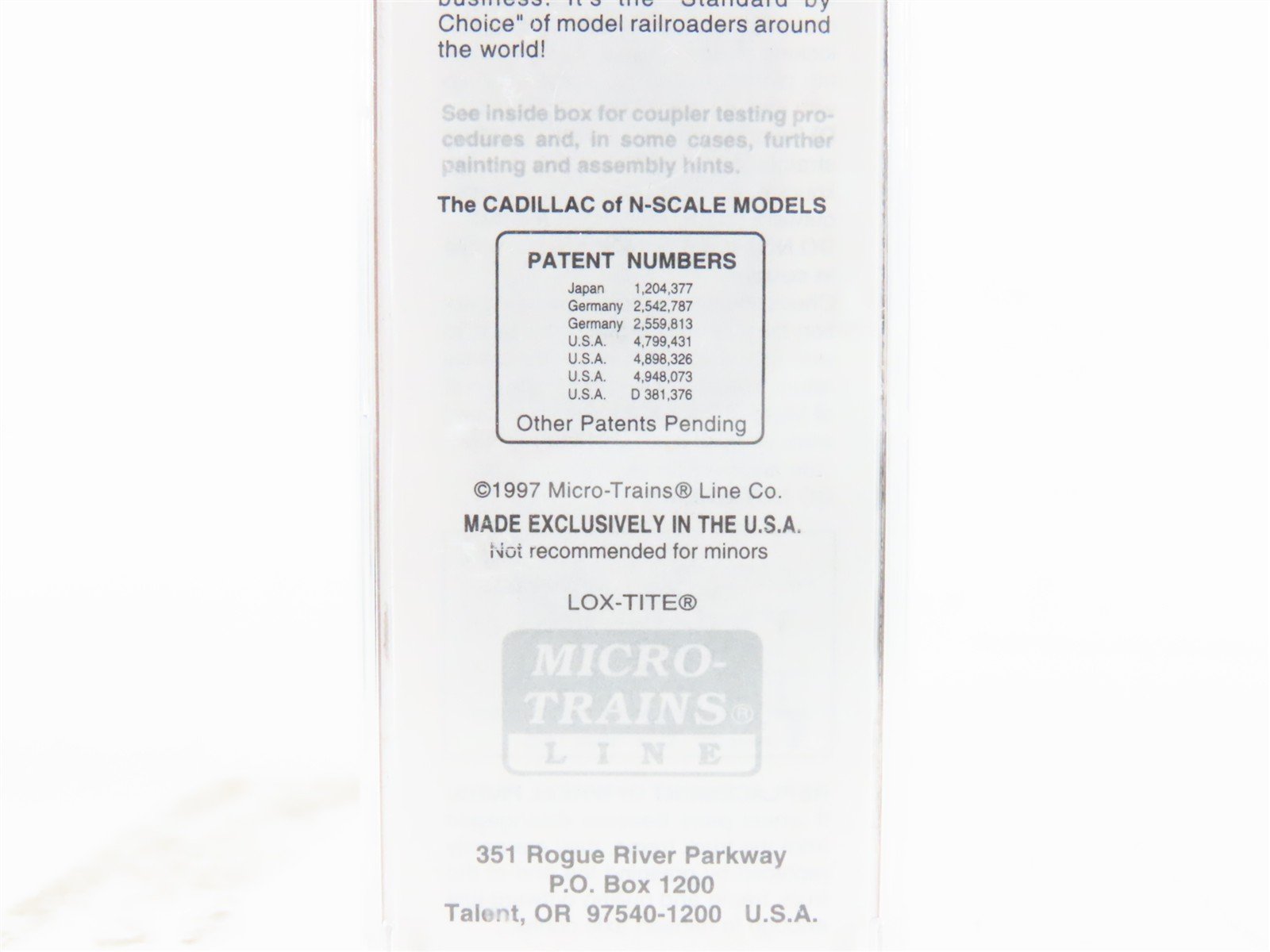 N Micro-Trains MTL 23140 CP Canadian Pacific 40' Double Doors Box Car #290262