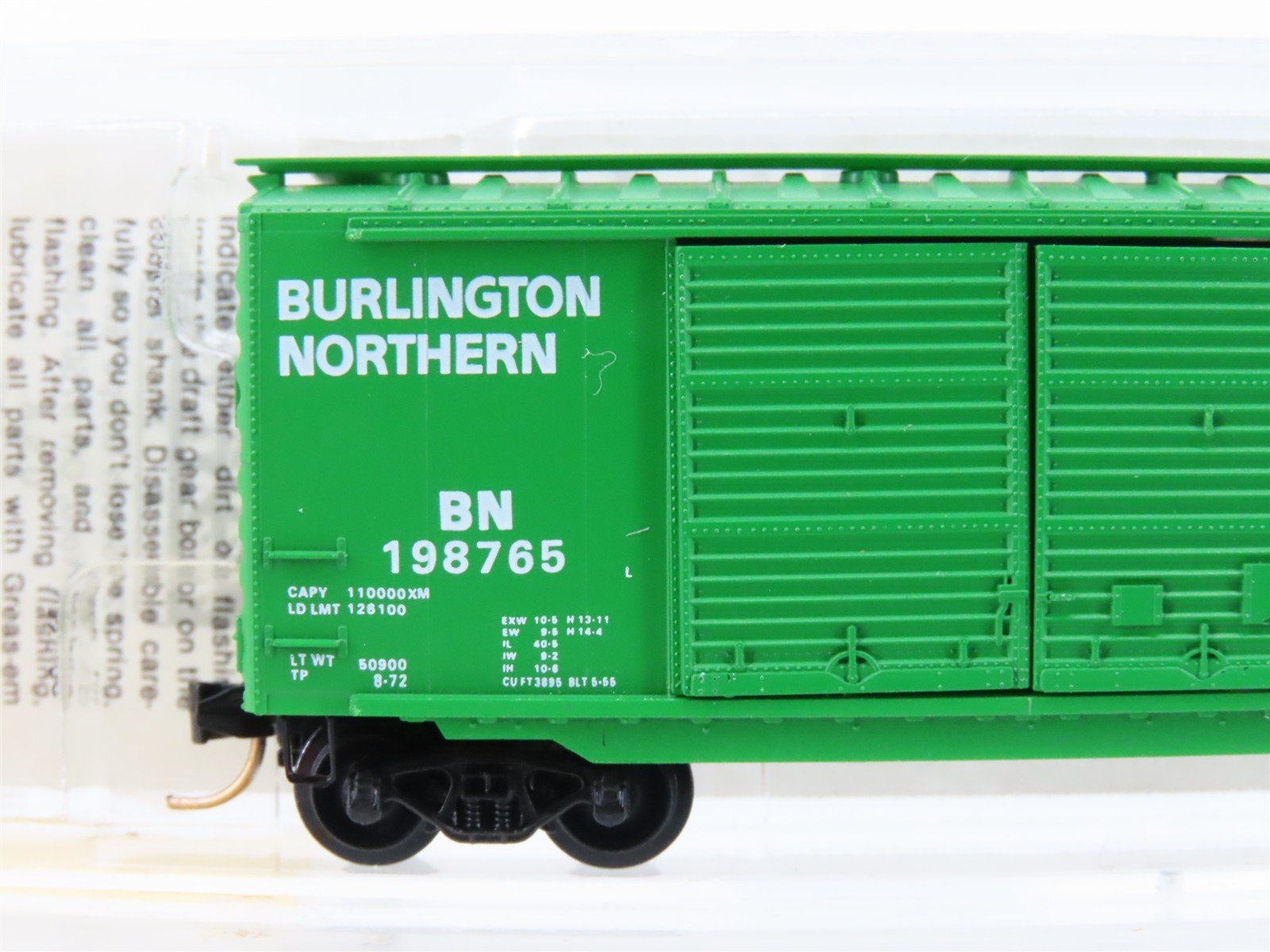 N Micro-Trains MTL 23080 BN Burlington Northern 40' Double Door Box Car #198765