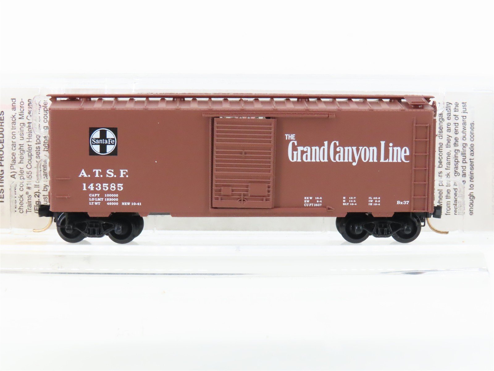 N Scale Micro-Trains MTL 20060 ATSF Santa Fe 40' Single Door Box Car #143585