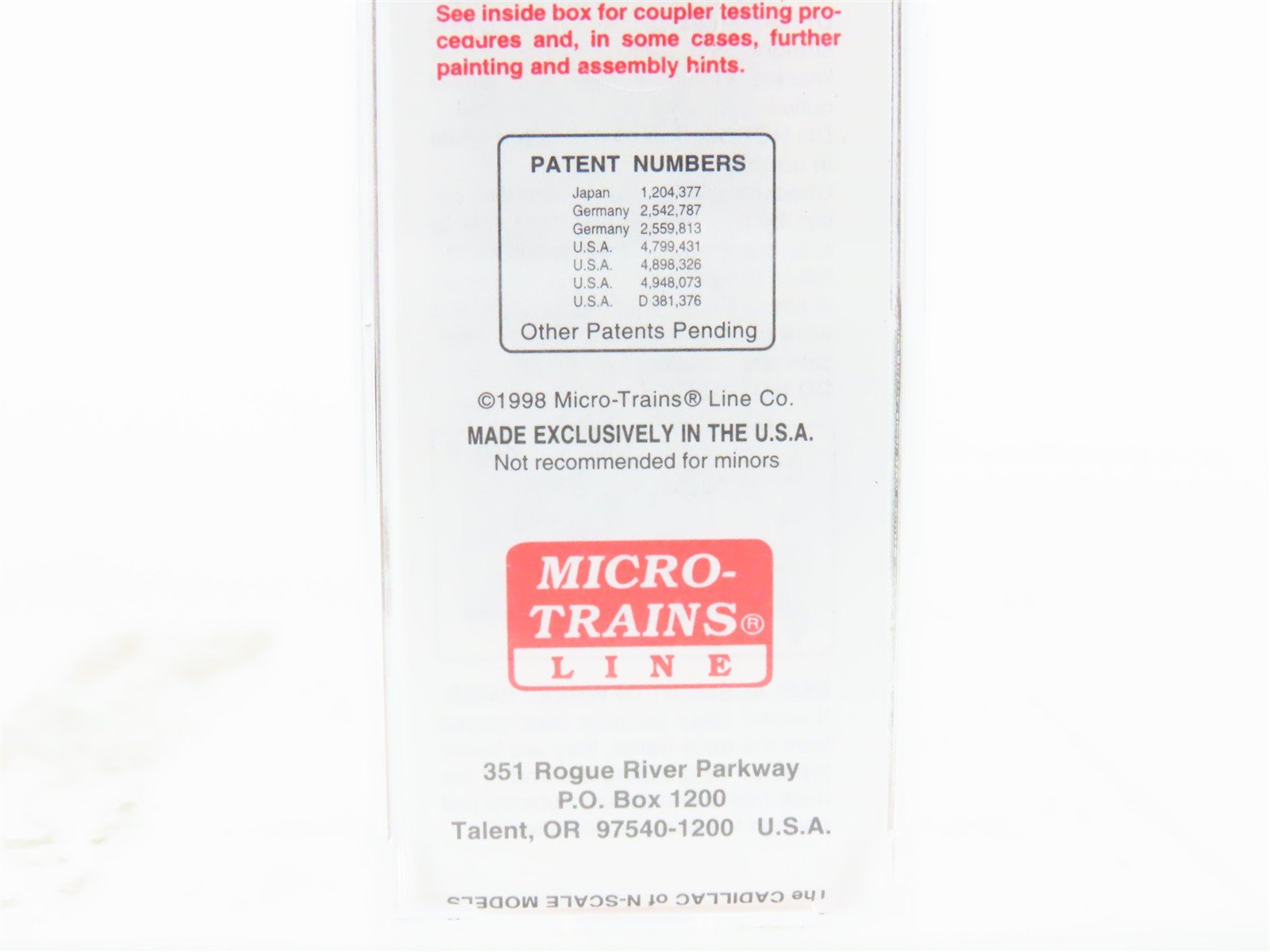 N Scale Micro-Trains MTL 20060 ATSF Santa Fe 40' Single Door Box Car #143585