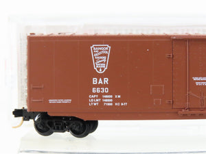 N Scale Micro-Trains MTL 38140 BAR Bangor Aroostook 50' Plug Door Box Car #6630