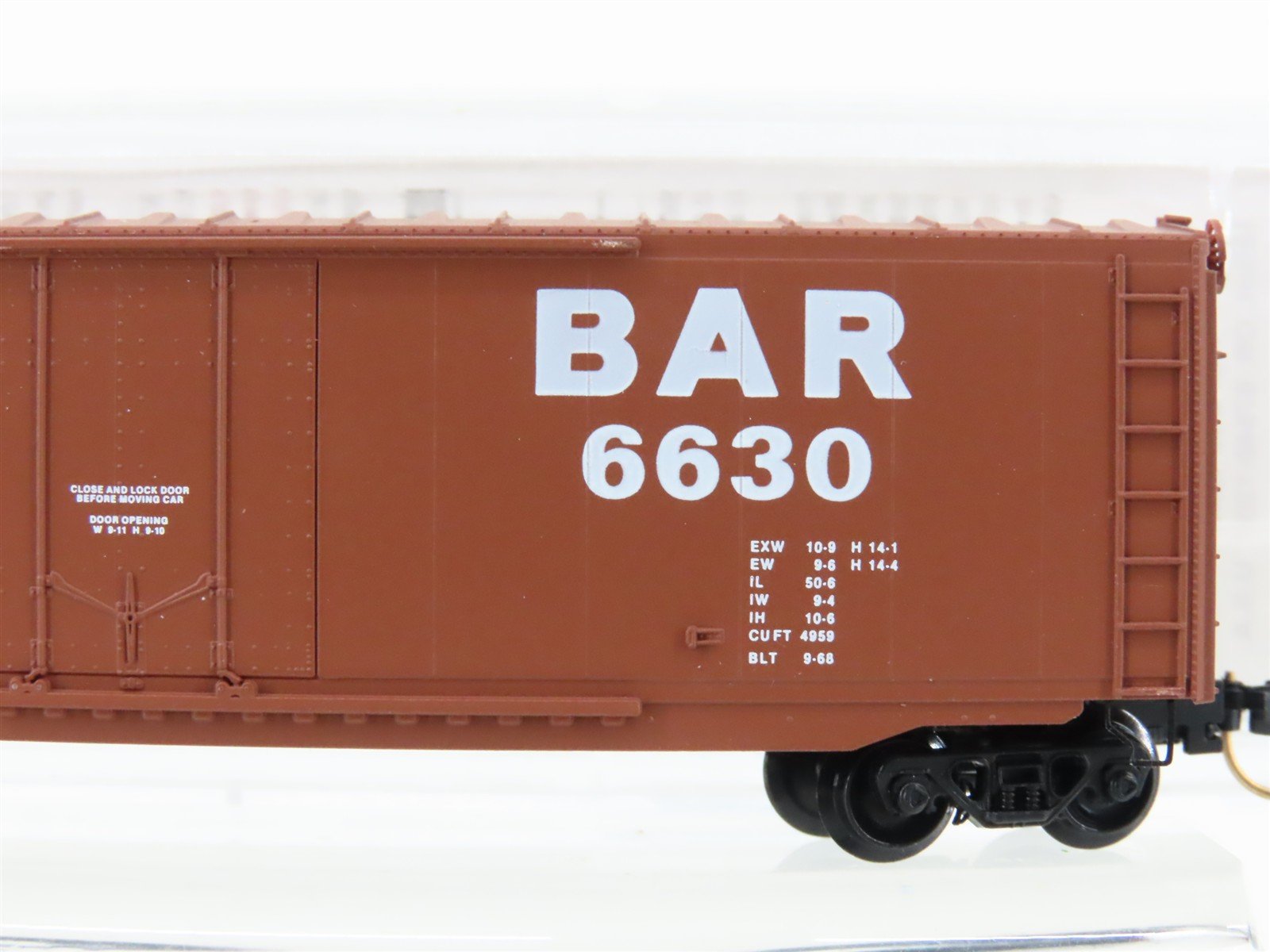 N Scale Micro-Trains MTL 38140 BAR Bangor Aroostook 50' Plug Door Box Car #6630
