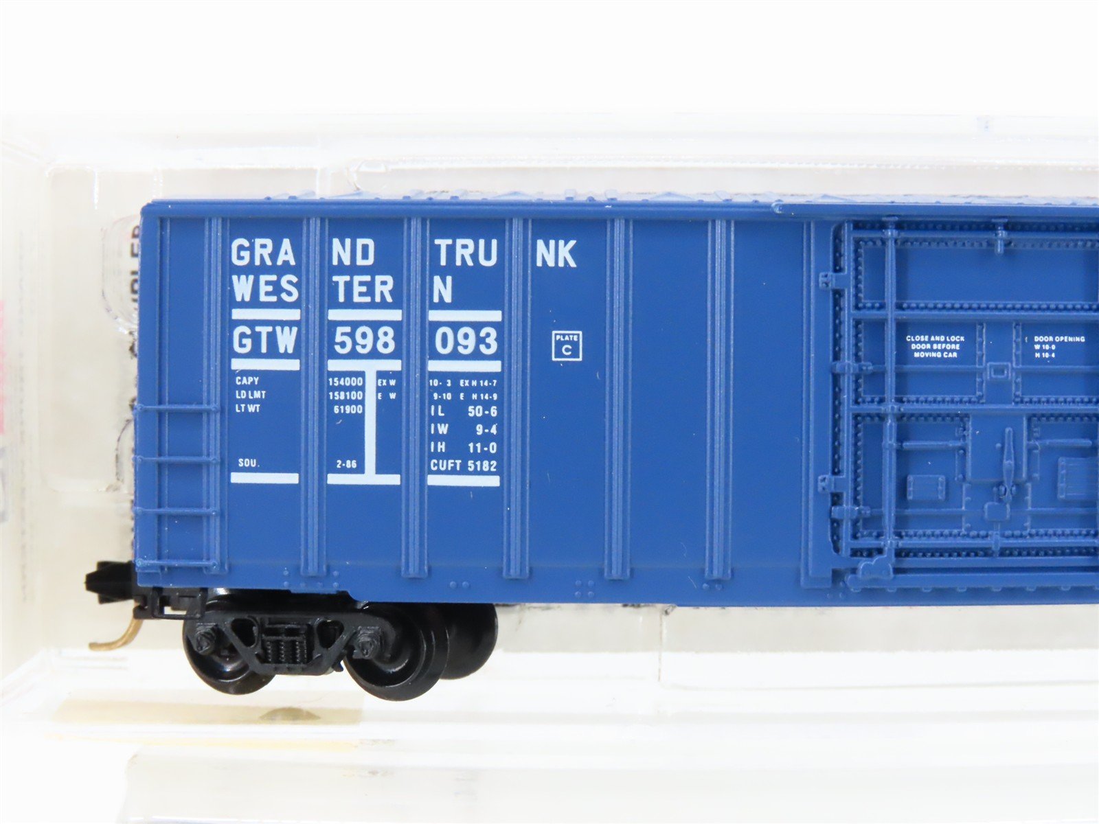 N Micro-Trains MTL 27220 GTW Grand Trunk Western 50' Plug Door Box Car #598093