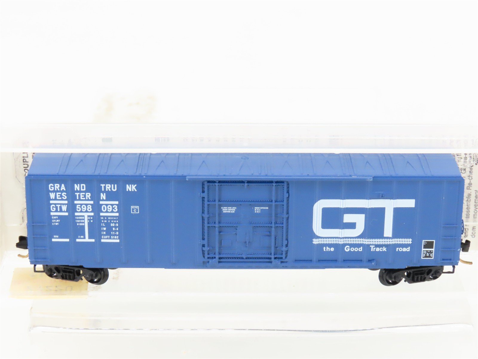 N Micro-Trains MTL 27220 GTW Grand Trunk Western 50' Plug Door Box Car #598093