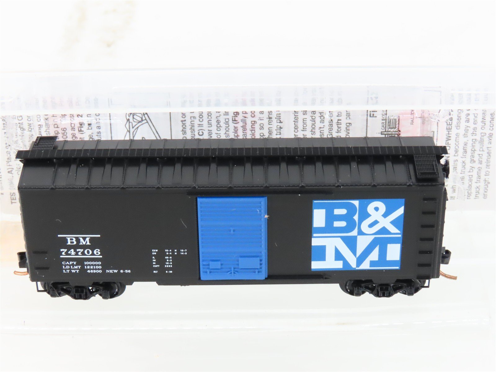 N Scale Micro-Trains MTL 20400 BM Boston & Maine 40' Single Door Box Car #74706