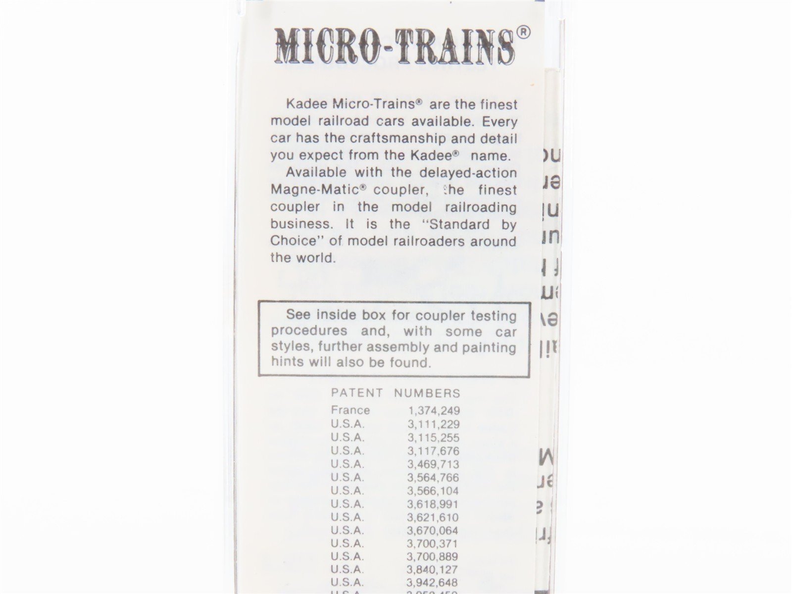 N Scale Kadee Micro-Trains MTL 47310 RPRX Rath Packing Co. 40' Reefer #507