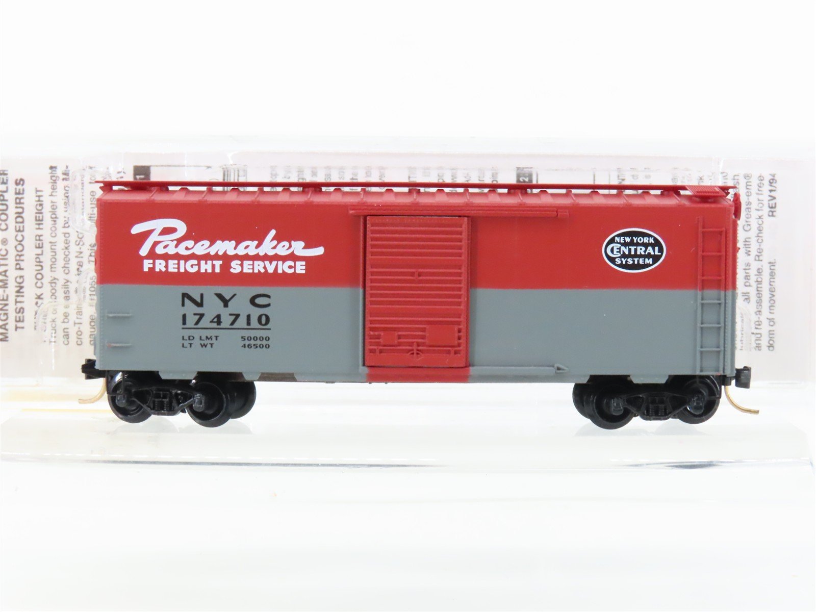 N Micro-Trains MTL 20240 NYC New York Central Pacemaker 40' Box Car #174710