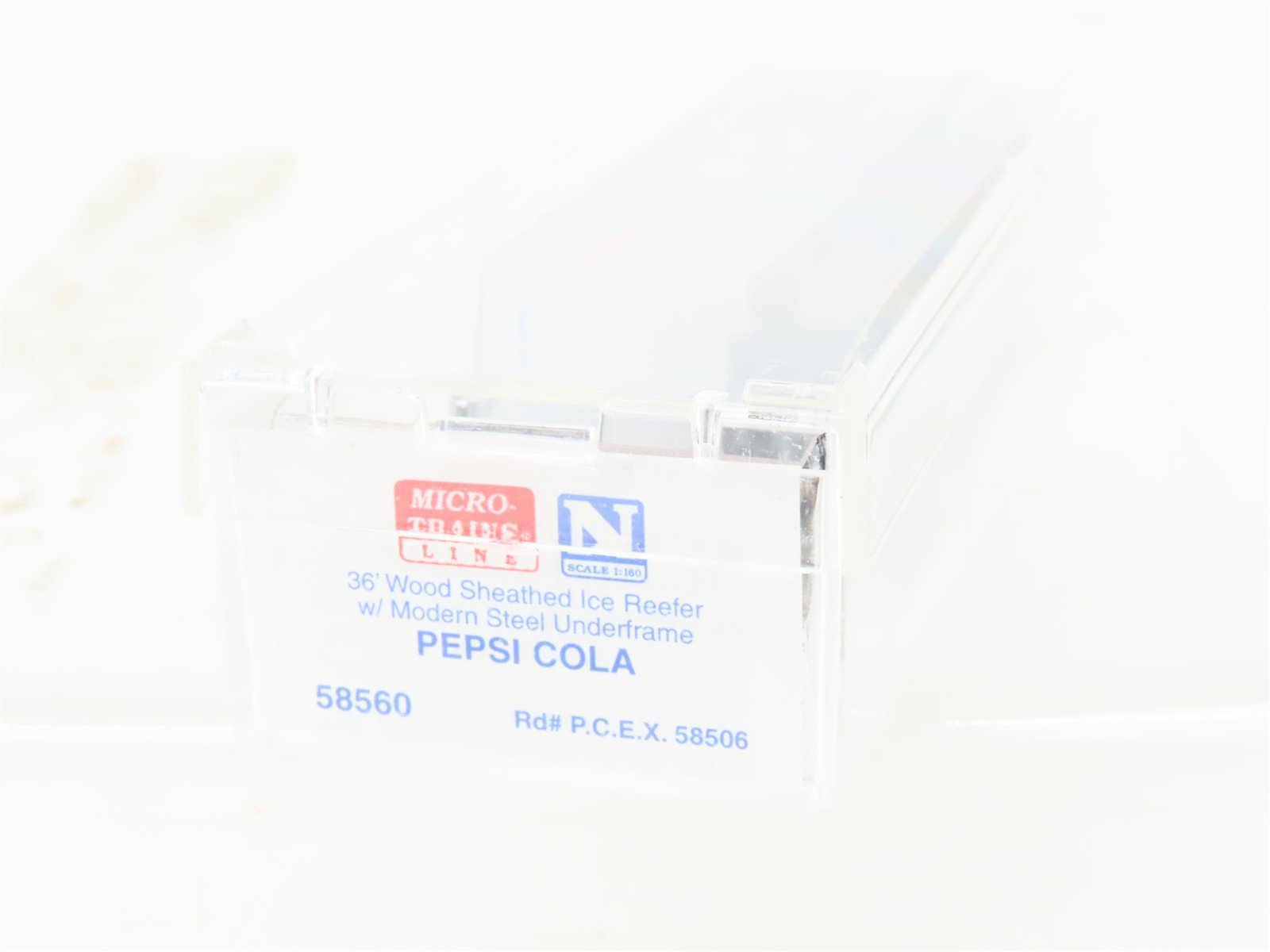 N Scale Micro-Trains MTL 58560 PCEX Pepsi Cola 36' Wood Reefer #58506