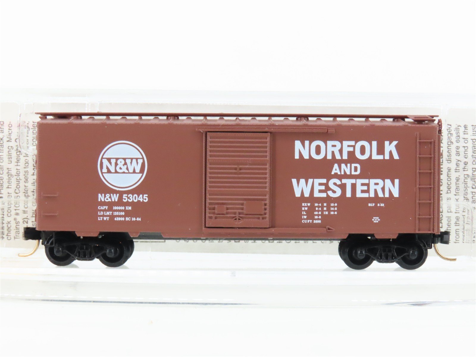 N Micro-Trains MTL 20039 N&W Norfolk & Western 40' Single Door Box Car #53045
