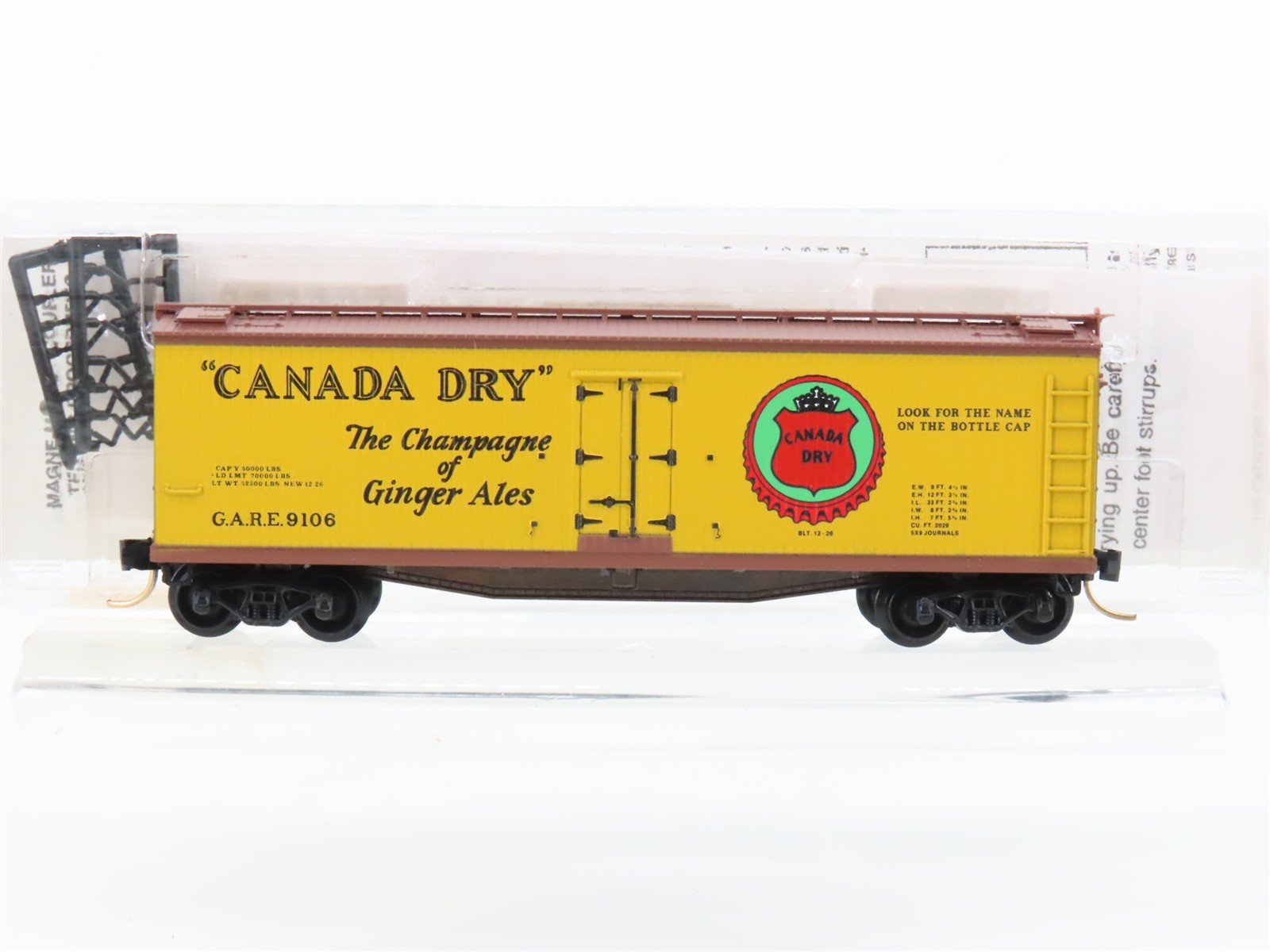 N Scale Micro-Trains MTL 49190 GARE Canada Dry Ginger Ale 40' Wood Reefer #9106
