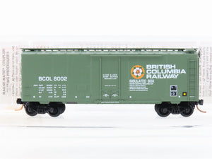 N Scale Micro-Trains MTL 21230 BCOL British Columbia Railway 40' Box Car #8002