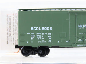N Scale Micro-Trains MTL 21230 BCOL British Columbia Railway 40' Box Car #8002