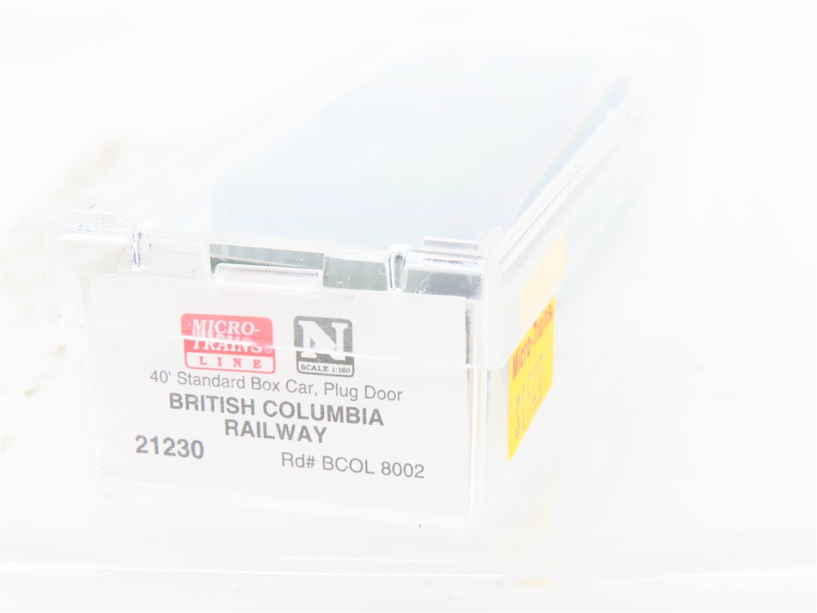 N Scale Micro-Trains MTL 21230 BCOL British Columbia Railway 40' Box Car #8002