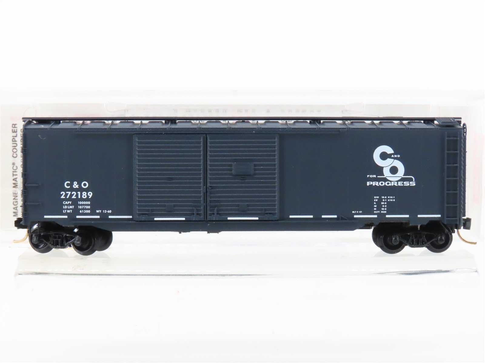 N Scale Micro-Trains MTL 78070 C&O Chesapeake & Ohio 50' Auto Box Car #272189