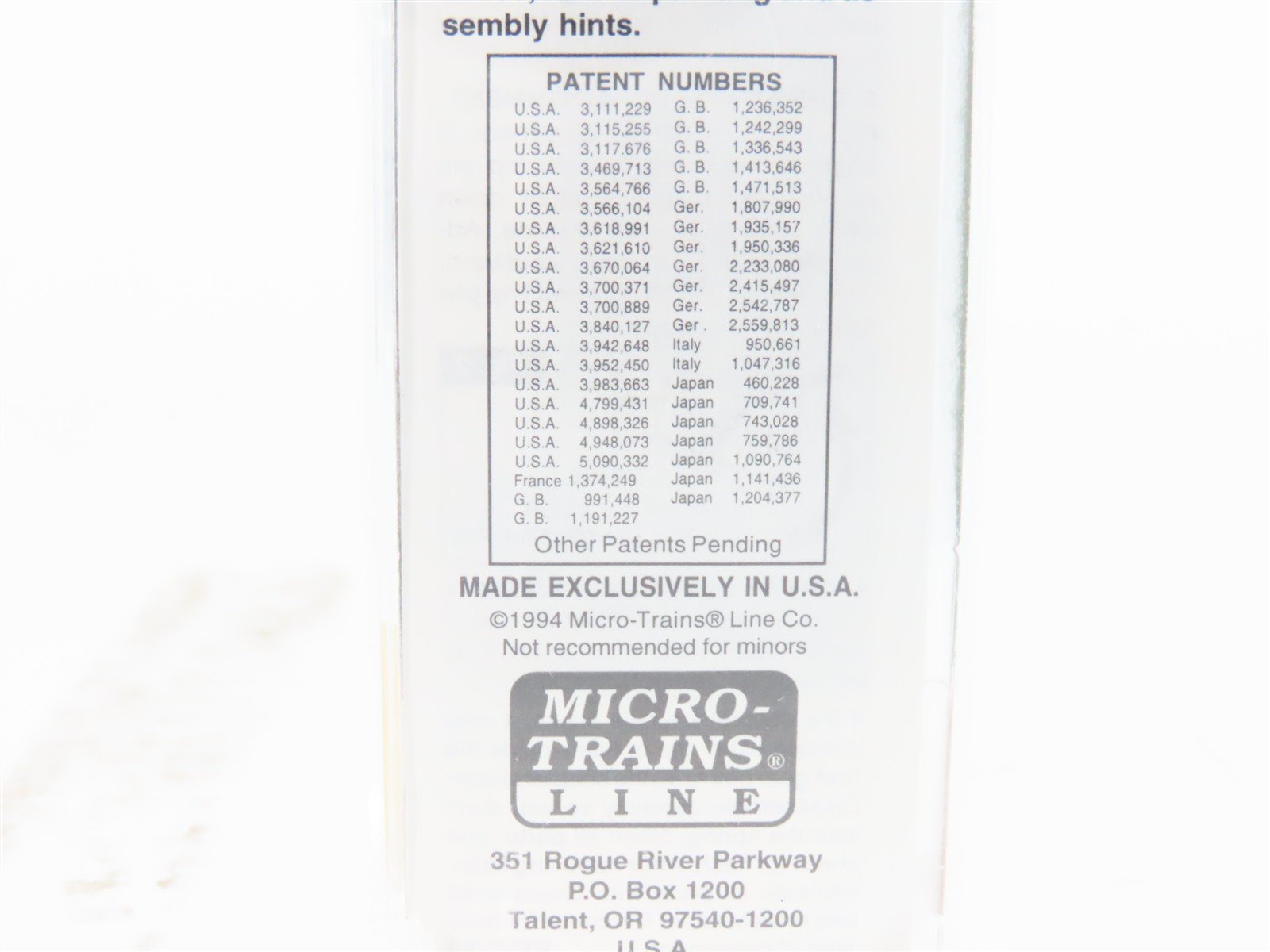 N Scale Micro-Trains MTL 24230 RDG Reading Lines 40' Single Door Box Car #106007