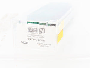 N Scale Micro-Trains MTL 24230 RDG Reading Lines 40' Single Door Box Car #106007