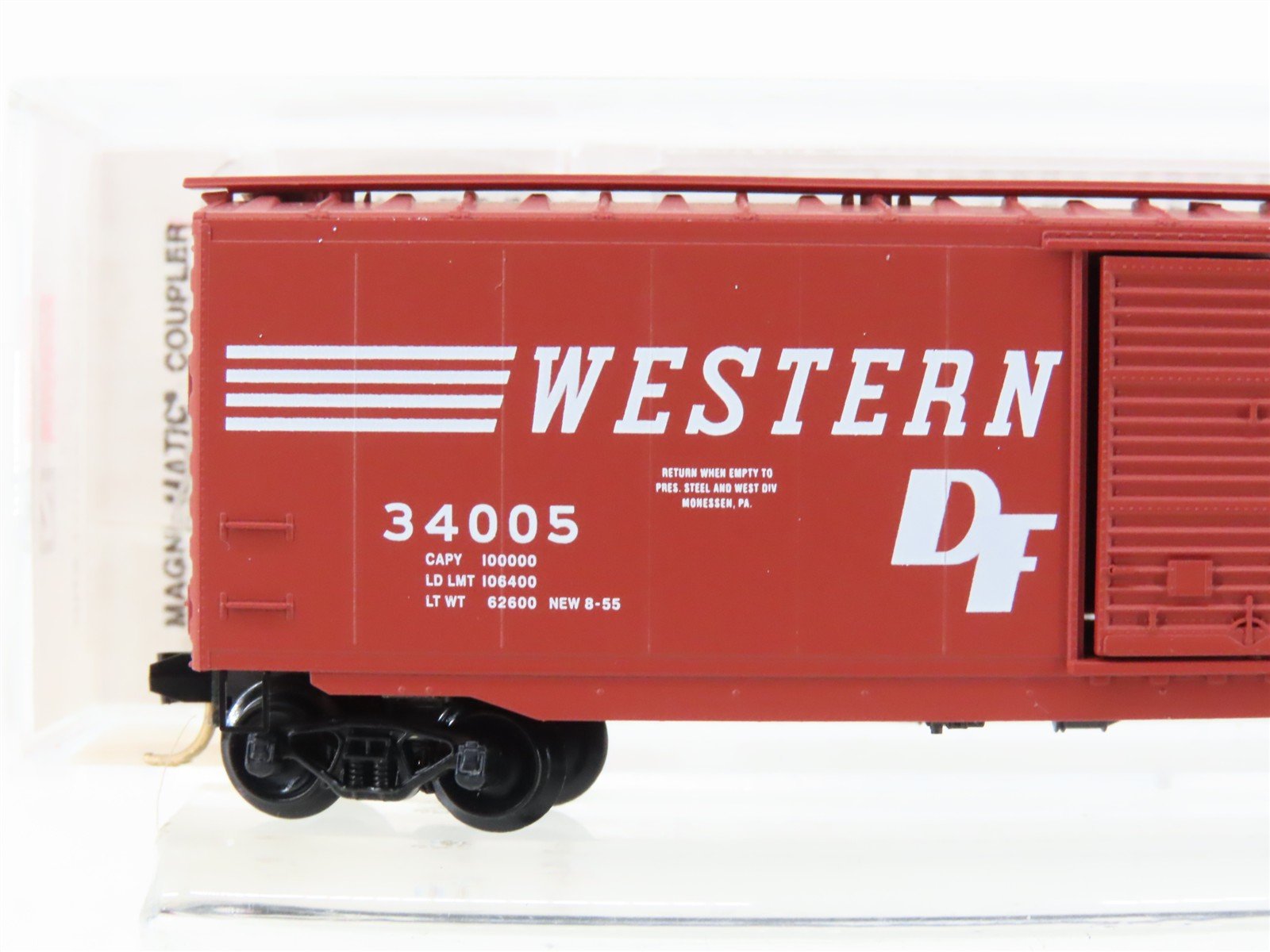 N Micro-Trains MTL 31160 WM Western Maryland 50' Single Door Box Car #34005