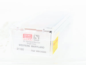 N Micro-Trains MTL 31160 WM Western Maryland 50' Single Door Box Car #34005