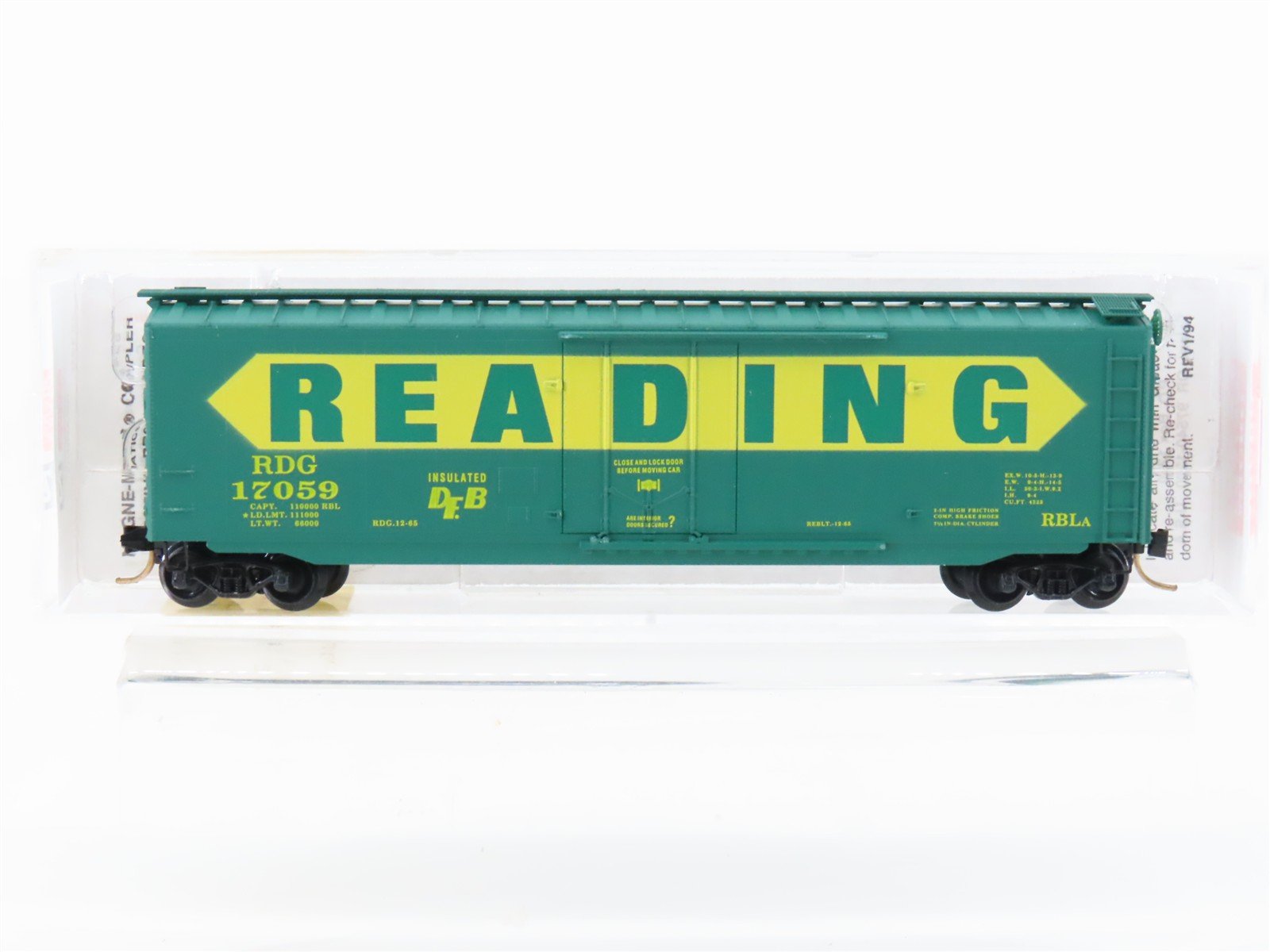 N Scale Micro-Trains MTL 32320 RDG Reading 50' Plug Door Box Car #17059