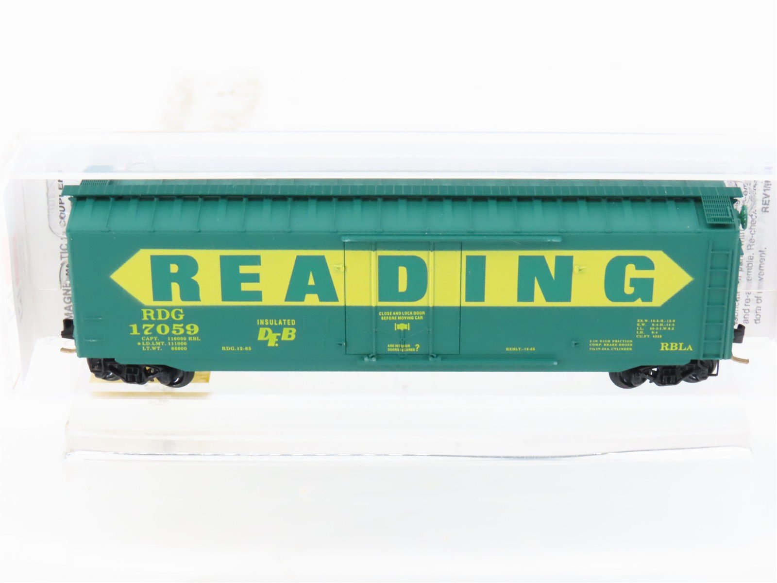 N Scale Micro-Trains MTL 32320 RDG Reading 50' Plug Door Box Car #17059