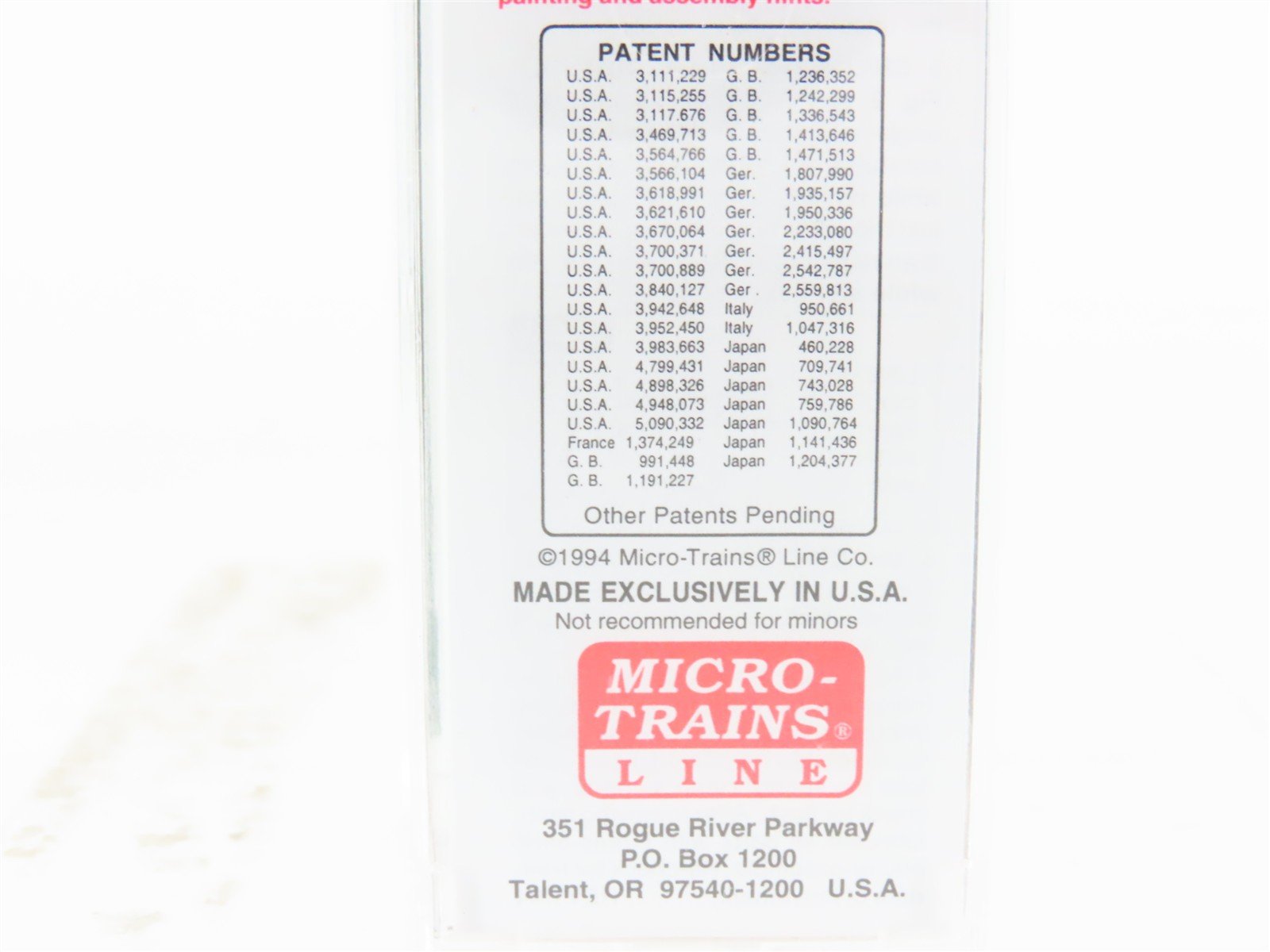 N Scale Micro-Trains MTL 32320 RDG Reading 50' Plug Door Box Car #17059