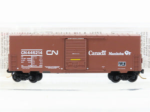 N Micro-Trains MTL 24280 CN Canadian National 40' Single Door Box Car #446214