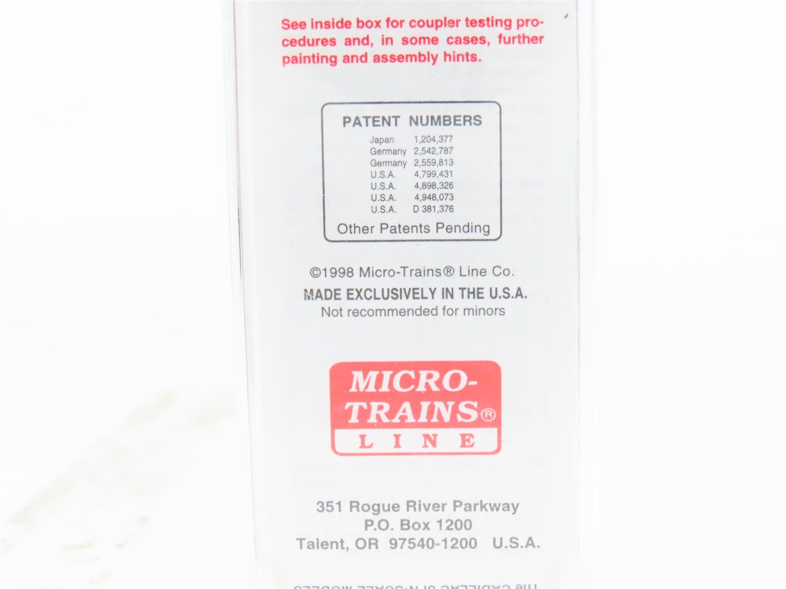 N Micro-Trains MTL 24280 CN Canadian National 40' Single Door Box Car #446214