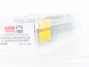 N Micro-Trains MTL 20486 CIL Monon The Hoosier Line 40' Single Door Box Car #861