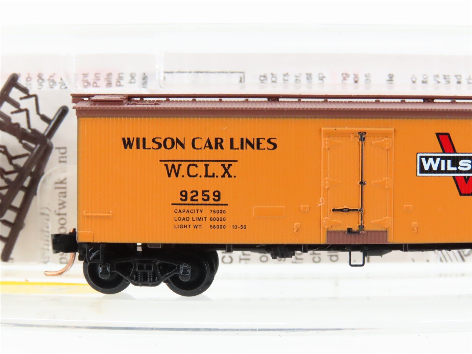 N Scale Micro-Trains MTL 58540 WCLX Wilson Car Lines 36' Wood Reefer #9259