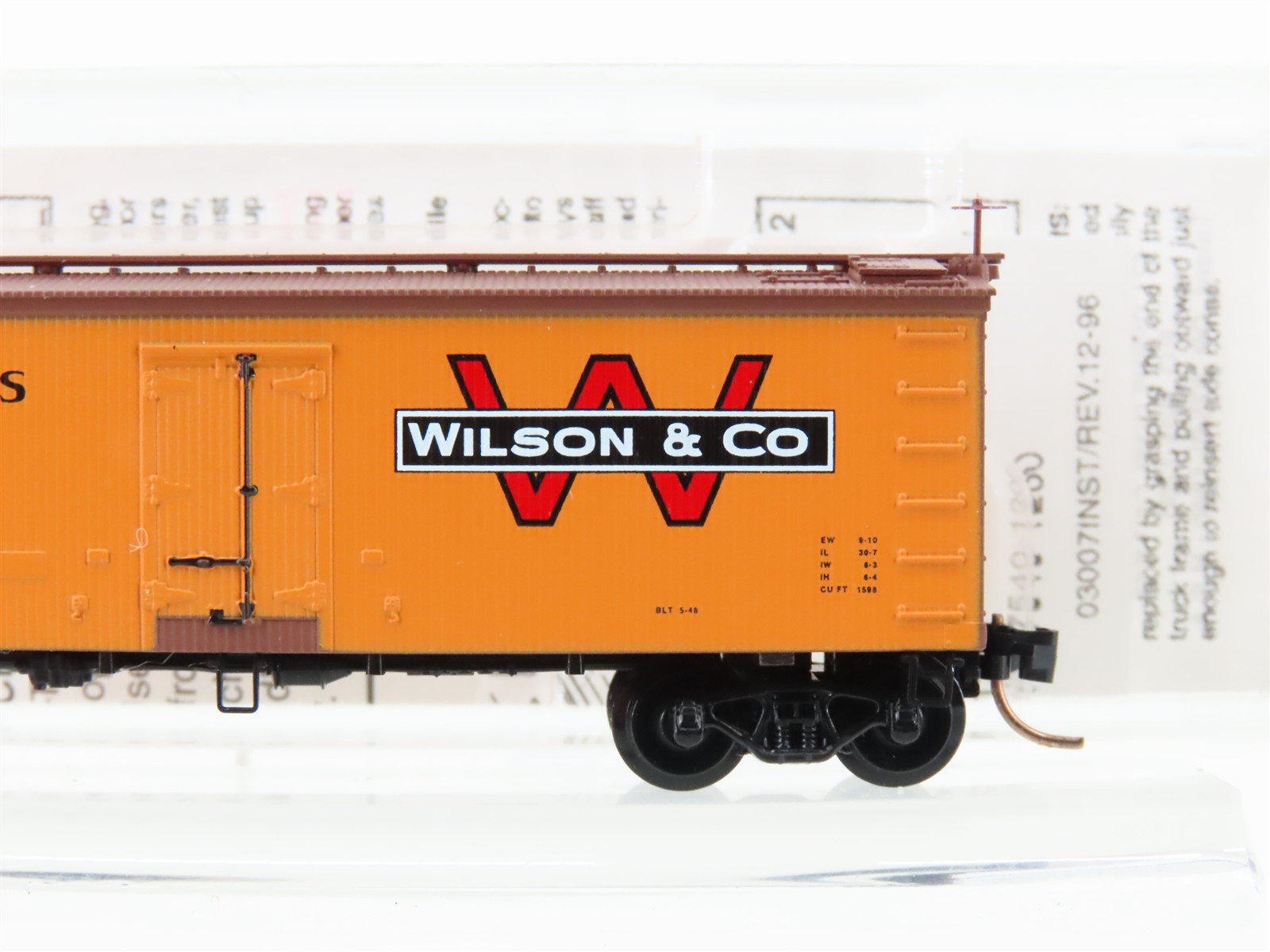 N Scale Micro-Trains MTL 58540 WCLX Wilson Car Lines 36' Wood Reefer #9259