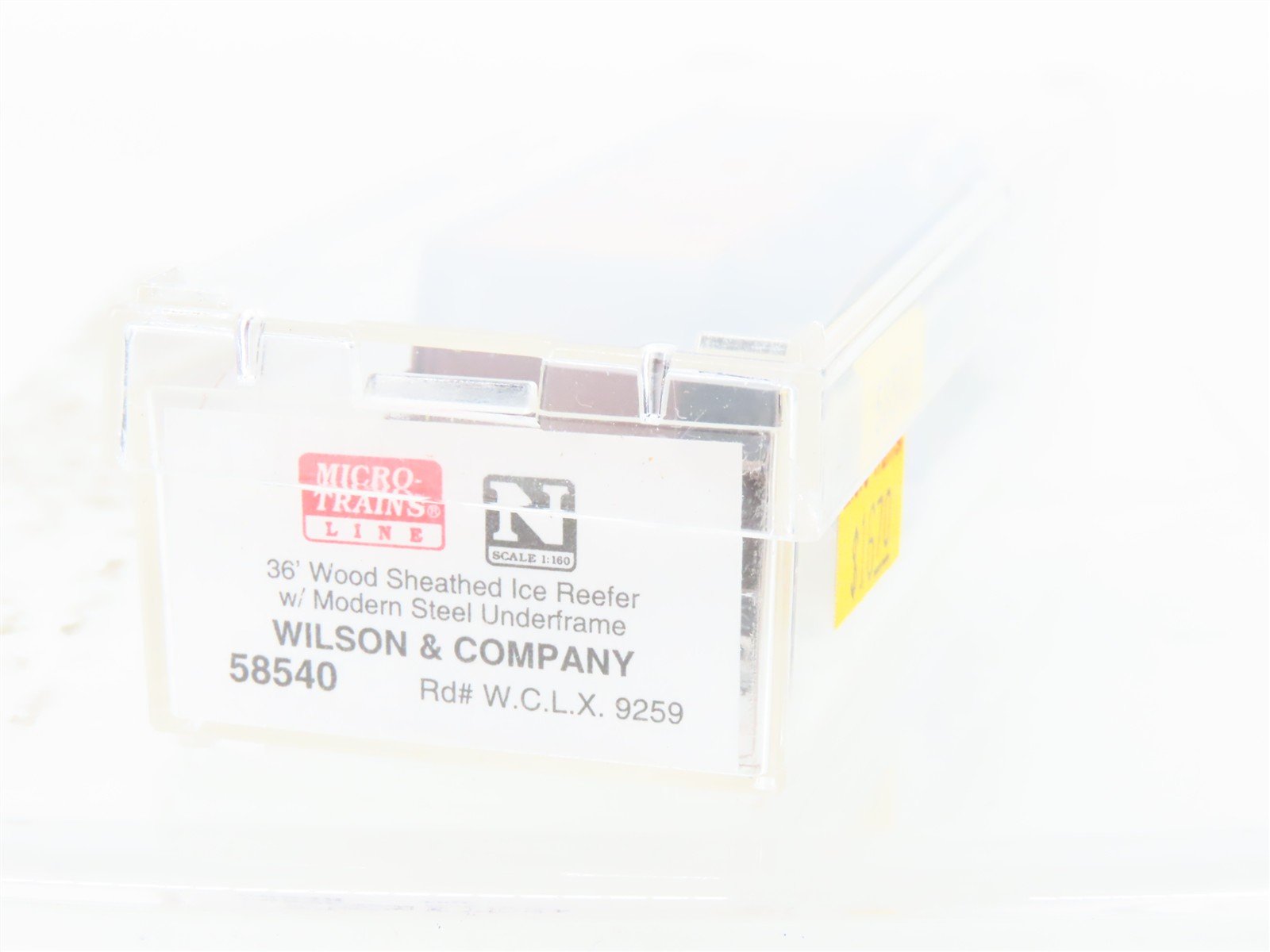 N Scale Micro-Trains MTL 58540 WCLX Wilson Car Lines 36' Wood Reefer #9259