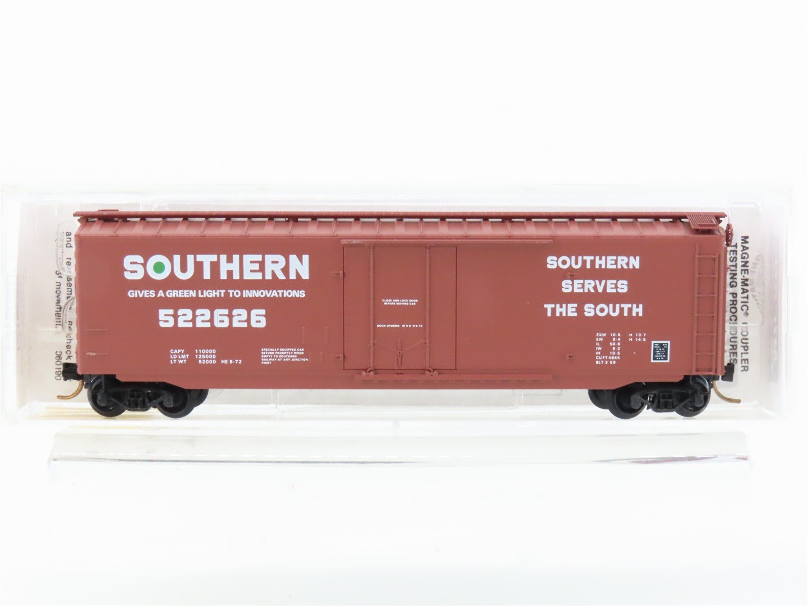 N Micro-Trains MTL 32240 SOU Southern Railway 50' Plug Door Box Car #522626