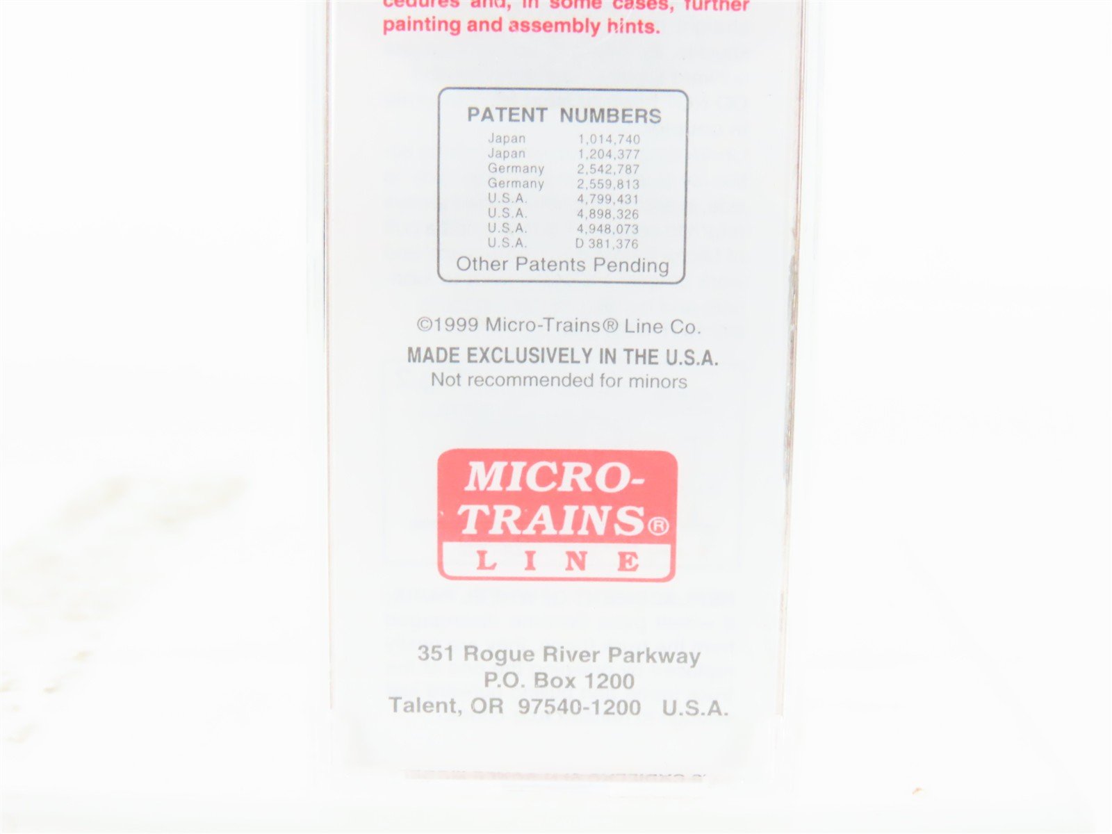 N Micro-Trains MTL 39180 V&T Virginia & Truckee 40' Single Door Box Car #1015