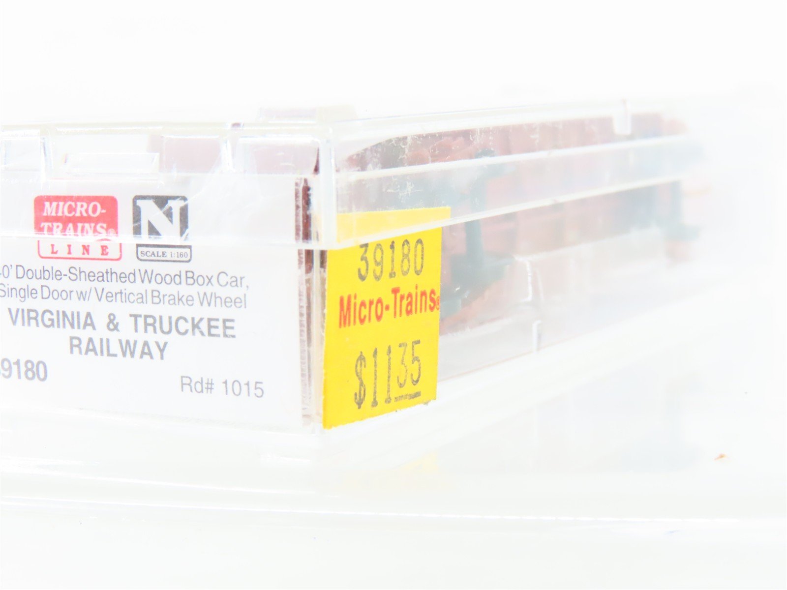 N Micro-Trains MTL 39180 V&T Virginia & Truckee 40' Single Door Box Car #1015