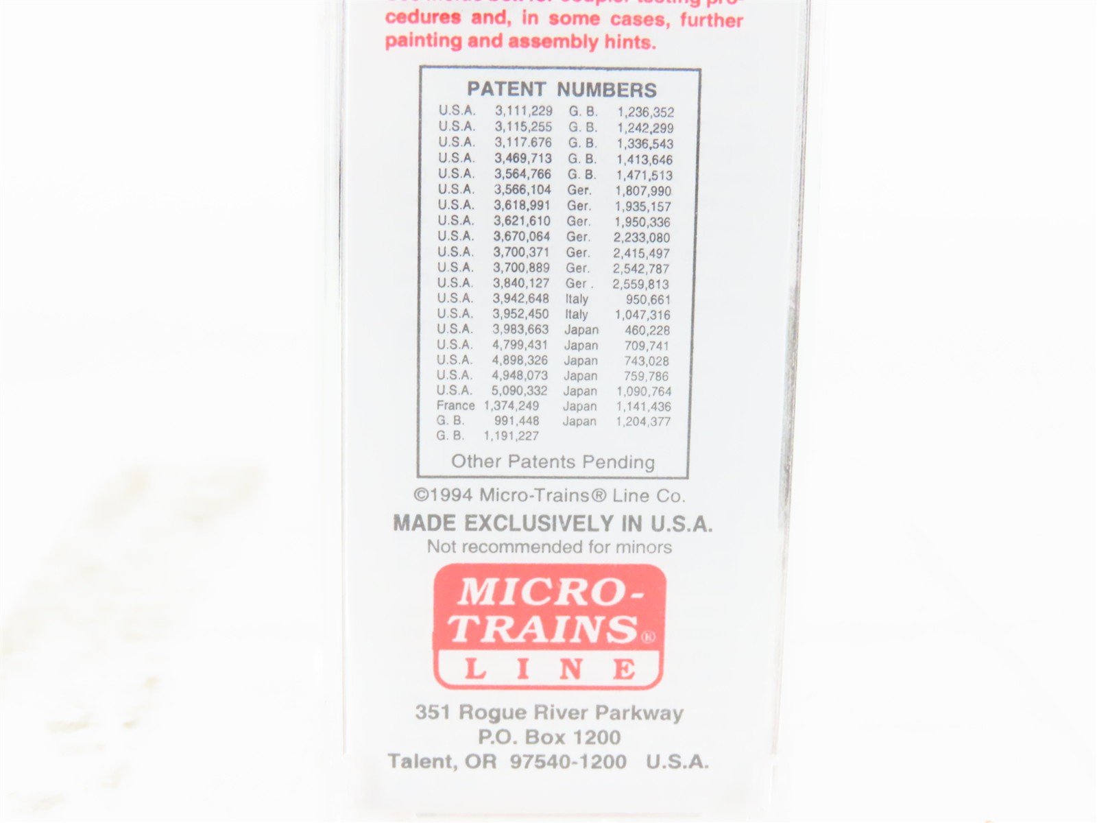 N Scale Micro-Trains MTL 29030 NP Northern Pacific Railroad 40' Box Car #8006