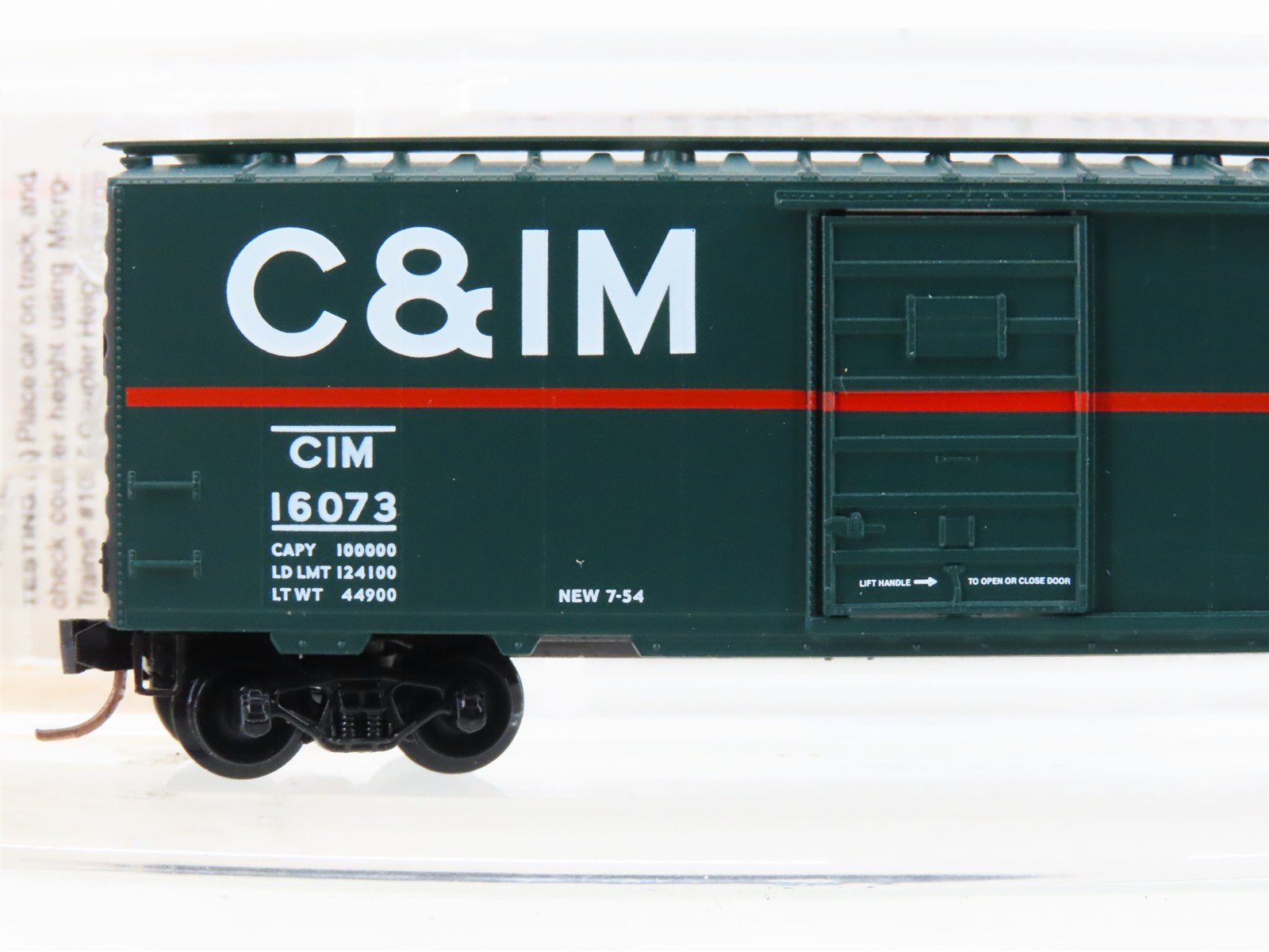 N Scale Micro-Trains MTL 20476 CIM Chicago & Illinois Midland 40' Box Car #16073