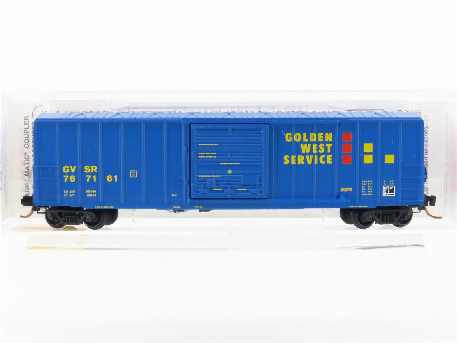 N Scale Micro-Trains MTL 25520 GVSR Golden West Service 50' Box Car #767161